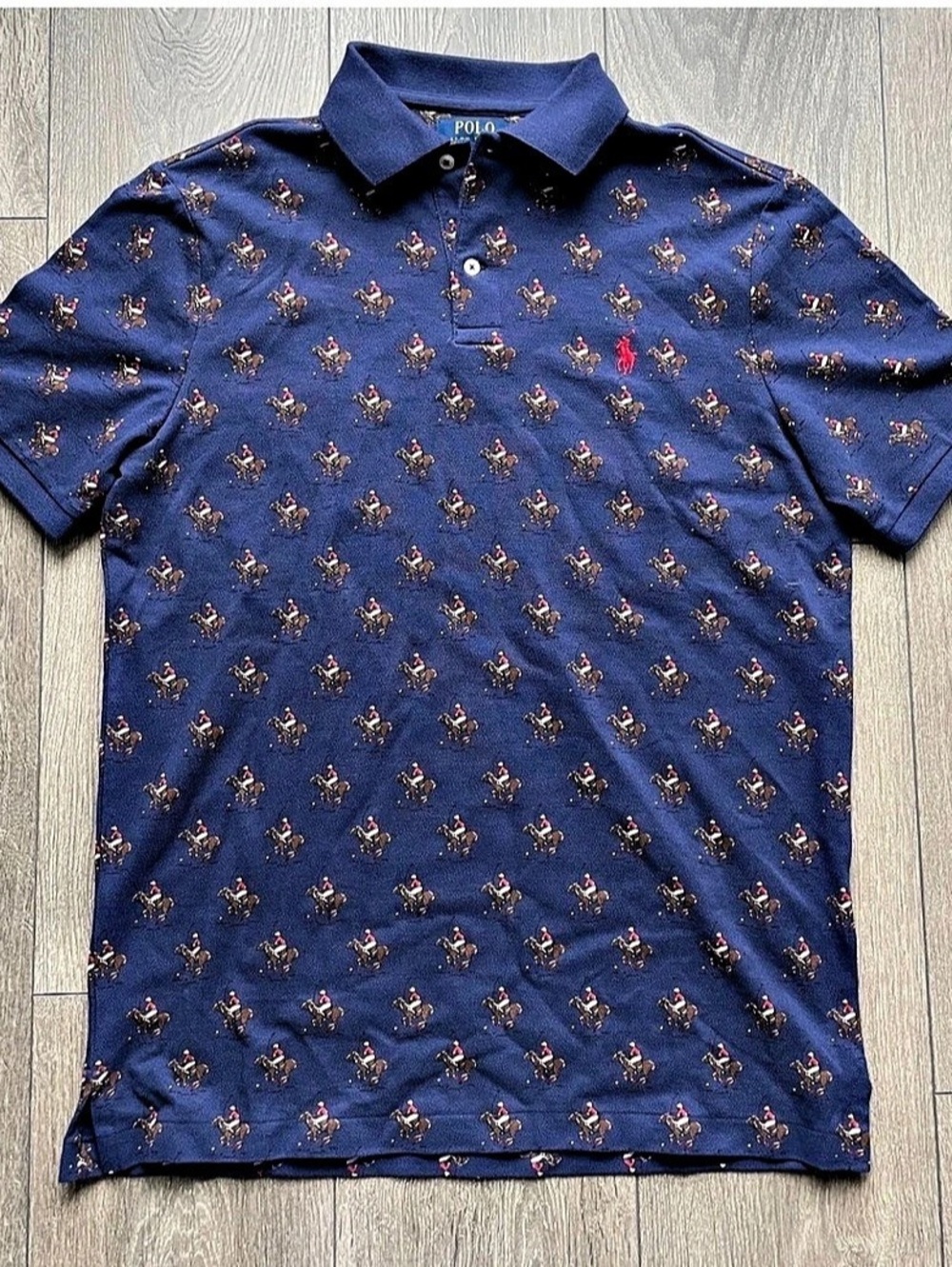 Polo Ralph Lauren Classic Fit Equestrian All-Over Print Mesh Polo Shirt Polo
